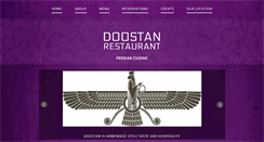 Desktop Screenshot of doostanrestaurant.com